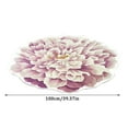 thumbnail image 3 of ViLaViDeca Tapis de Sol en Forme de Fleur Transfert de Chaleur 3D pour Canapé Chambre Salon, 3 of 6