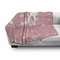 thumbnail image 3 of High Heels Soft Flannel Fleece Blanket, Classy Female Foot Wear and Hearts Dotted Lines Feminine Illustration, Cozy Plush for Indoor and Outdoor Use, 70" x 90", Pale Pink Dried Rose, by Ambesonne, 3 of 6