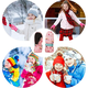 thumbnail image 5 of Guantes de esquí con estampado divertido para niños y niñas, impermeables, resistentes al viento, cálidos guantes para jugar en la nieve, color rosa, 5 of 5