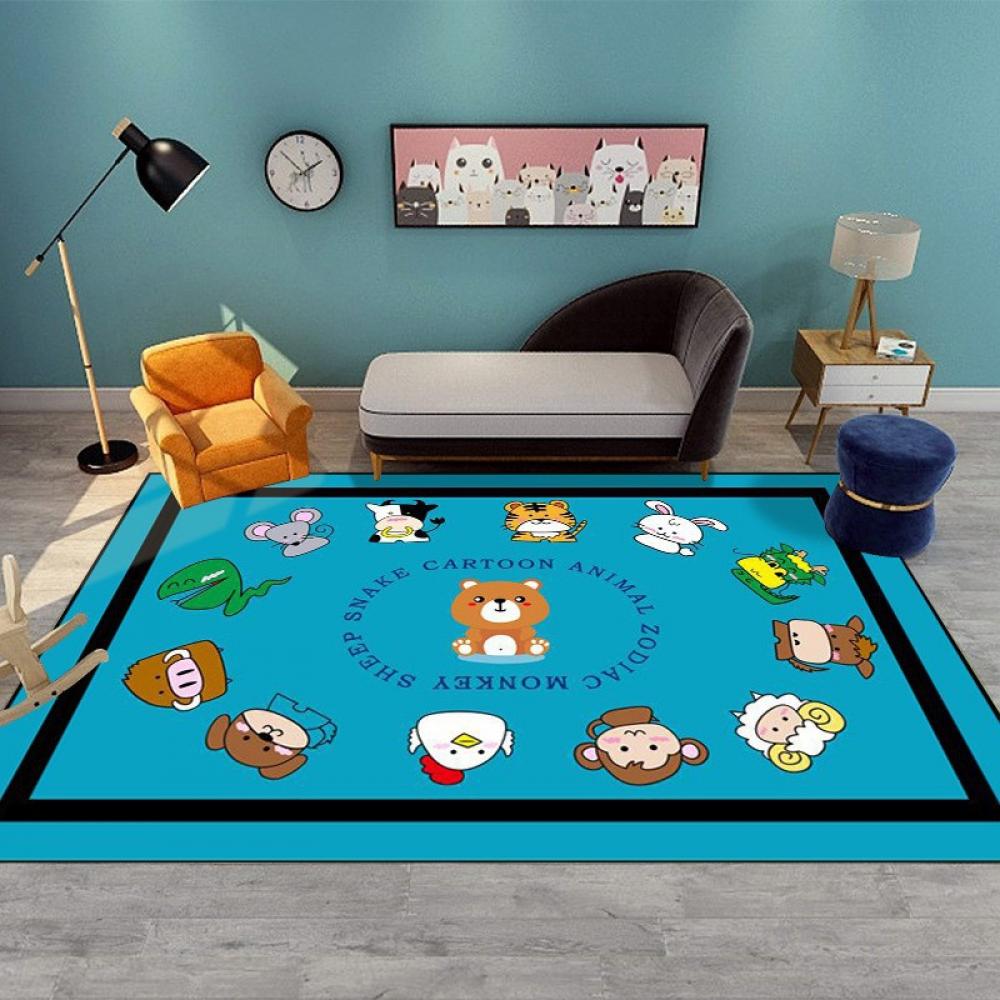 Kids Play Rug Animal Play Mat for Children, Babies Educational Number