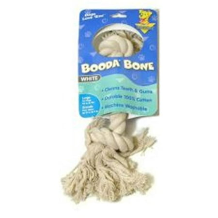 UPC: 0723503507639 | Booda Products 2 Knot Rope Dog Bone White Large – 5076350706 T
