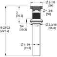 thumbnail image 2 of Pfister 972-101 General Drain Assembly - Nickel, 2 of 7