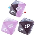 thumbnail image 6 of Gate Keeper Games and Dice: Chronomancy: Ninja - 7pc RPG Set, Thermal Color-Changing Light Pink & Black, Hot & Cold, 7 Resin Dice, Role Playing Games, 6 of 9