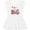 AA-White, variant on Inktastic Valentine's Day Fire Truck with Hearts Girls Toddler Dress