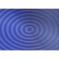 thumbnail image 1 of Ahgly Company Indoor Rectangle Patterned Sapphire Blue Area Rugs, 2' x 5', 1 of 6