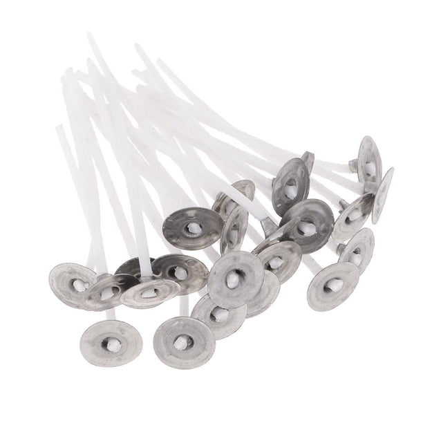 Aproximadamente 100 mechas para velas hechas a mano con arandelas, 6 tamaños para elegir 55mm 100 piezas