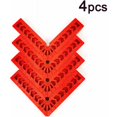 thumbnail image 3 of Cuadrados de posicionamiento 4 piezas Abrazaderas de ángulo recto tipo L Cuadrados de posicionamiento de plástico Herramientas de 90 grados para herramienta de posicionamiento auxiliar de soporte de, 3 of 5