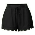 thumbnail image 1 of MELDVDIB Pantalones cortos casuales de algodón de talla grande para mujer, pantalones cortos de cintura elástica cómodos con cordón, pantalones cortos de verano con bolsillos (S-5XL), ¡Liquidación de, 1 of 6