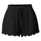 thumbnail image 1 of MELDVDIB Pantalones cortos casuales de algodón de talla grande para mujer, pantalones cortos de cintura elástica cómodos con cordón, pantalones cortos de verano con bolsillos (S-5XL), ¡Liquidación de, 1 of 6