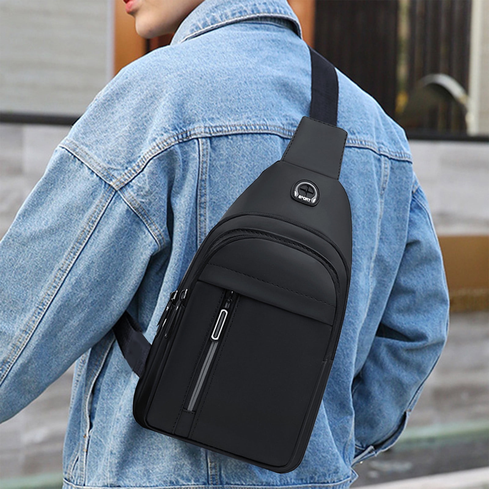 Sling Bag For Women Men, Sling Backpack, Multipurpose Crossbody, Shoulder Bag, Travel Hiking Daypack, Crossbody Shoulder Tote Crossbody Backpack Shoulder Bag