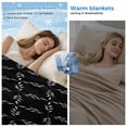 thumbnail image 2 of Black Morocco Cooling Blanket,Lightweight Breathable Summer Throw Blanket with Double Sided Cold Effect,Geometric Leaf Diamond Lattice Abstract Picnic Blankets Bed Sheet for Hot Sleepers 50"x60", 2 of 8