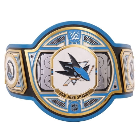 San Jose Sharks Championship Belt Metal Plates Hand-Tooled Leather Strap Adult Size Collectible San Jose Sharks Championship Belt Metal Plates Hand-Tooled Leather Strap Adult Size Collectible