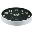 thumbnail image 5 of QKURT Modern Night Light Wall Clock, 12 inch Simple Silent Non-Ticking Quartz Clocks, Battery Operated Decorative Clock for Bedroom, Kitchen, Living Room, 5 of 9