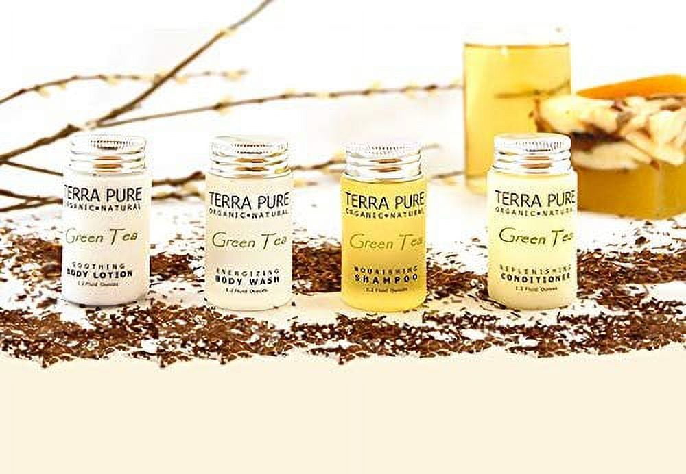 Terra Pure Shampoo, Travel Size Hotel Amenities, 1 oz. Case of 300
