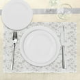 thumbnail image 3 of Ambesonne Nature Place Mats Set of 4, Romantic Home Flowers, Standard Size, Pale Grey, 3 of 6