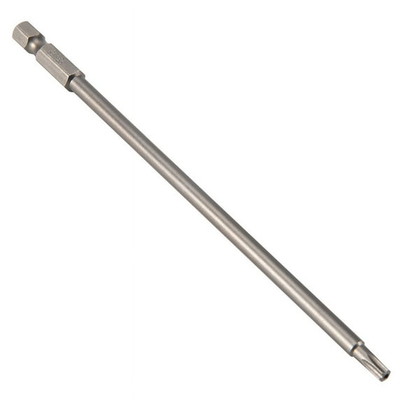 1/4-inch Shank T20 Magnetic Torx Security Screwdriver Bit 150mm Long