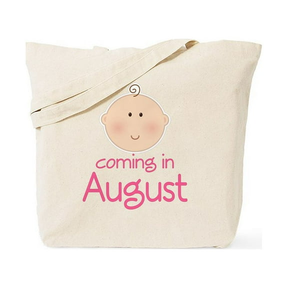 CafePress - August Maternity Tote Bag - Unisex Canvas Tote Bag, Beige, 1-Piece