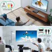 HD DVD Player for Home, CD DVD Players, WONNIE DVD Players for TV with HD/AV/Coaxial Output &USB Input, Built in PAL/NTSC System, Breakpoint Memory, HDMI and RCA Output Cable Included