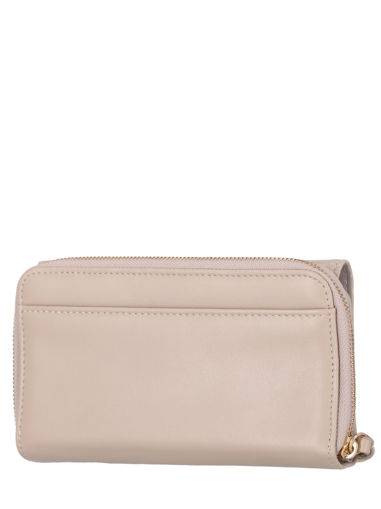Time and Tru Women's Ainsley Bulk Clutch, Solid Light Brown