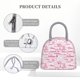 thumbnail image 4 of Fotbe Breast Cancer Ribbons Awareness Bolsa de Almuerzo con Estampado, Lonchera Aislada, Contenedor de Comida Reutilizable Tipo Cooler a Prueba de Fugas, 4 of 6