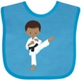thumbnail image 3 of Inktastic African American Boy, Karate Boy, Black Belt, Kata Boys Baby Bib, 3 of 4