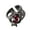 Red, variant on Chic Adjustable Rings Adornment with Gemstones Accent in a Unique Molten Lava Style for Versatile Fashion Statements