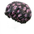 thumbnail image 4 of Wrapables® Stylish Double Layer Waterproof Shower Caps (Set of 4), Dots, Cherries & Kitties, 4 of 7