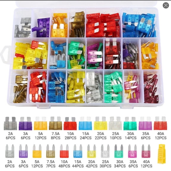 420 pieces of automotive blade fuse classification kits for cars, trucks, motorcycles, boats - US sold