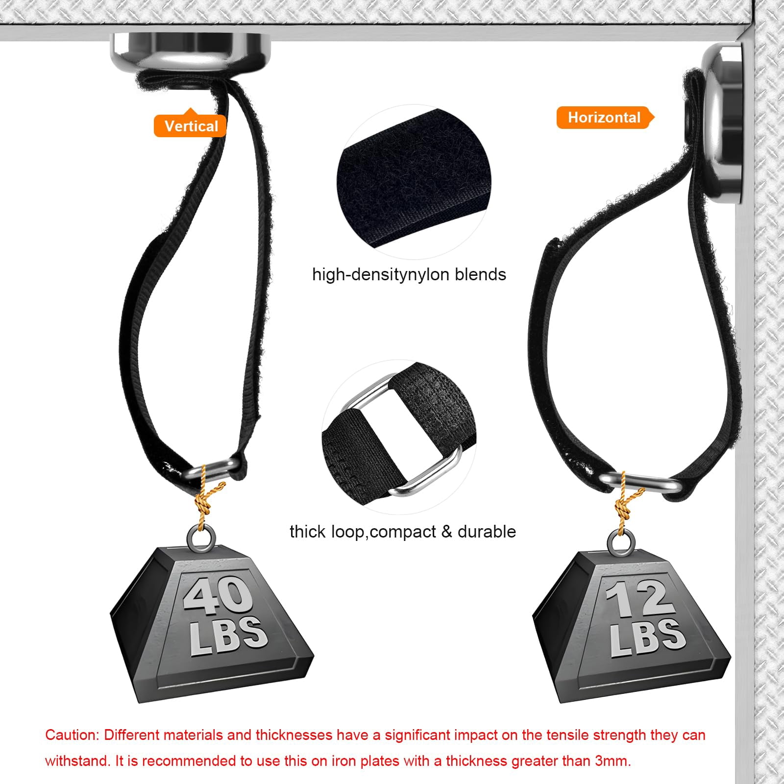 Heavy Duty Magnetic Hooks  Tool Holders 40lbs Garage For Storing Cables Ropes Wires And Cordless Tools In Garages Workshops Cruise Rvs Pickup(4pcs)