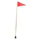 thumbnail image 4 of Bandera de seguridad para kayak de 120 cm/4 pies, bandera de Kayak, montaje en pista, peso ligero, accesorios plegables, Base de bandera de barco de Zulema Bandera de seguridad en kayak, 4 of 8