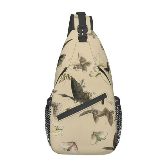 ZICANCN Crossbody Sling Bag for Men Women - Vintage Old Fashioned Casual Shoulder Backpacks for Travel Sport Climbing Runners Daypack