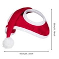 thumbnail image 2 of Hat For 35x43 Cm Santa Style Horse Head Cover Decorative Snowflake Pattern Holiday Riding Outfit Winter Proof for Events Shows, 2 of 5