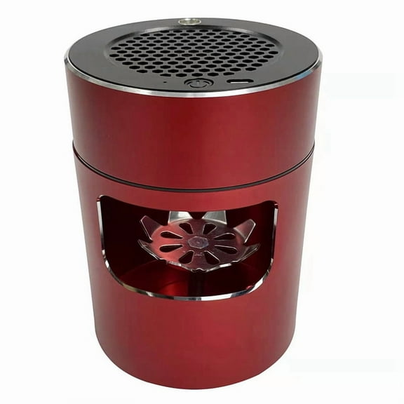 Smokeless Smart Ashtray Smoke Eliminator Electric Ashtray Absorb Smoke Anti-Odor and Anti-Smoke Portable Ashtrays Red