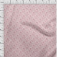 thumbnail image 4 of oneOone Silk Tabby Pink Fabric Abstract Dress Material Fabric Print Fabric By The Yard 42 Inch Wide, 4 of 4