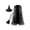 #5, variant on choiix Halloween Witch Cape and Hat Set with Tie Front Cloak and Broomstick Printed Cape and Hat Costume Outfit with 3 Piece Accessories Cosplay Dress and Party Outfit