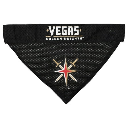 UPC: 0849790077461 | Pets First NHL Vegas Golden Knights Bandana! NEW Reversible Pet Bandana – 2 sided Premium Bandanna