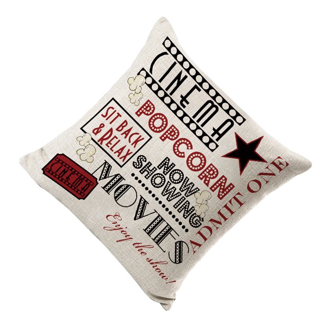 Monstrate Funda de cojín para decoración del hogar, lino de primera calidad, fácil de limpiar, con letras y patrones Decoración del hogar TYPE1