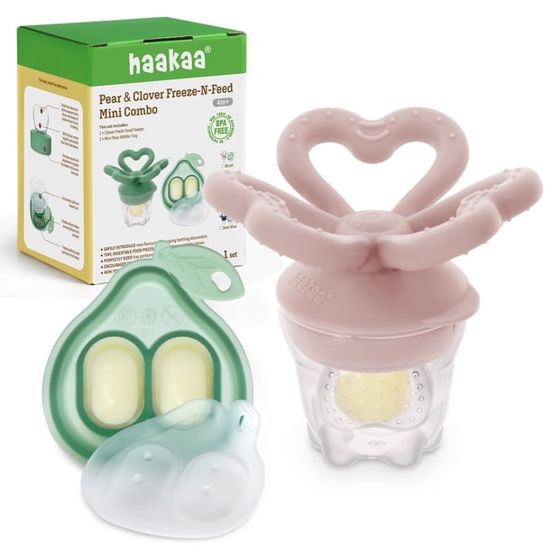 Chupete Haakaa Trébol Alimentador de Frutas para Bebés Sin BPA 4M+
