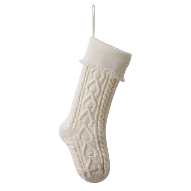 onlyliua ¡ ¡Descuentos de Temporada! Adornos para Fiestas Navideñas de Punto Adornos para Bolsas de Dulces Navideñas de Lana Calcetines con Borlas de Amor