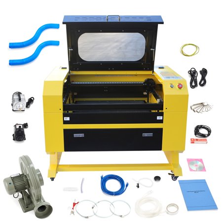 Engraver Cutter 60W 110V CO2 w/ USB Interface Laser Engraving Machine (Best Laser Engraver For Guns)