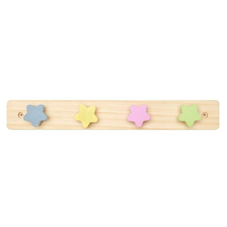 

WonderBee Painted Wood Hooks 14 Natural Pine. Decorative for Kid s Bedroom Playroom Living Room