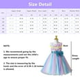 thumbnail image 3 of Flower Girls Rainbow Tutu Birthday Party Princess Dress Pageant Gown for Age 3-10 Y, 3 of 6
