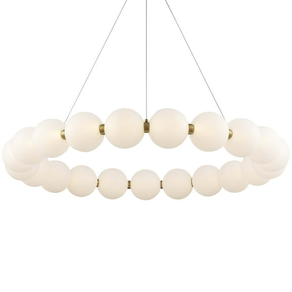 Trans Globe Lighting Mdn-1592 Nightingale 35" Wide Led Ring Chandelier - Gold