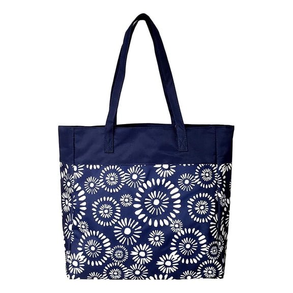 High Fashion Navy Print Tote Bag - Personalization Available