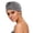 Gray, variant on Jersey Knit Slouchy Beanie, Basic Solid Color Ponytail Hat, Versatile for Work, Gym, Bad Hair Days, or Chemo Patients. Royal Blue 1PC