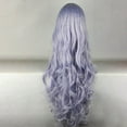 thumbnail image 4 of Unique Bargains Wigs for Women 31" Purple Curly Wig with Wig Cap Long Hair, 4 of 6