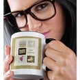 thumbnail image 2 of 3dRose, Passover, Menorah, Dove, Scroll, Grapes, Star of David, 15oz Two-Tone Black Mug, 2 of 7