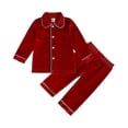 thumbnail image 1 of Ensemble de Pyjamas de Noël pour Enfants Peignoir en Velours à Manches Longues, 1 of 2