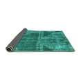 thumbnail image 2 of Ahgly Company Indoor Rectangle Abstract Turquoise Blue Modern Area Rugs, 6' x 9', 2 of 4