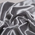 thumbnail image 2 of SOLLED 2pcs Pillowcase, Artificial Silk Soft Breathable Skin-friendly Solid Color Cushion Cover With Envelope Closure Hidden Zipper, Satin Pillow Case For Hair Skin 51x66cm, 2 of 7